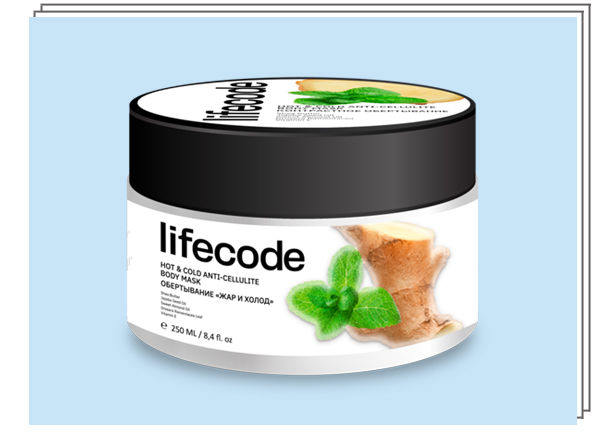 Lifecode, Обертывание Hot & Cold Anti-cellulite. Mint, Ginger & Lemongrass