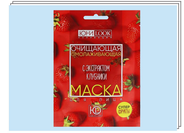Маска Суперфрукты с экстрактом клубники