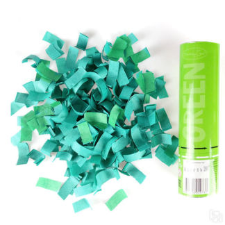 Пневмохлопушка "Зеленое конфетти" (20 см; бумага) Свадебные штучки