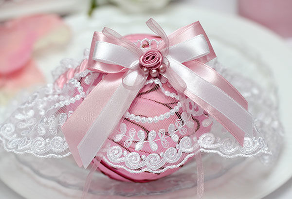 Свадебная подвязка "Варенька" (розовый) Свадебные штучки