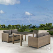 Комплект плетеной мебели T256B/S59B-W65 Light brown Афина Афина