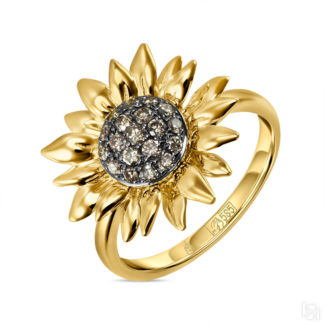 Золотое кольцо c бриллиантами артикул 2954999