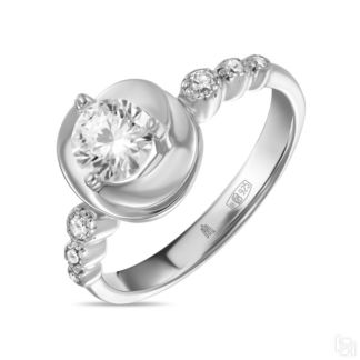 Серебряное кольцо c фианитами артикул 3712895