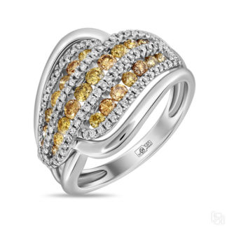 Золотое кольцо c бриллиантами артикул 3327364