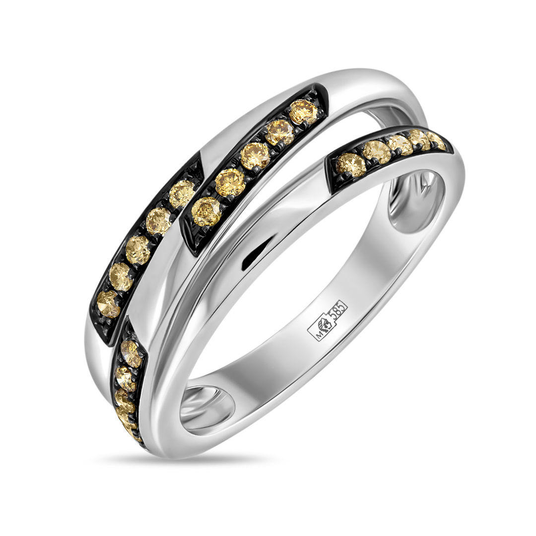 Золотое кольцо c бриллиантами артикул 3327401