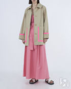 Платье P.A.R.O.S.H. CANYOXD724454 розовый s