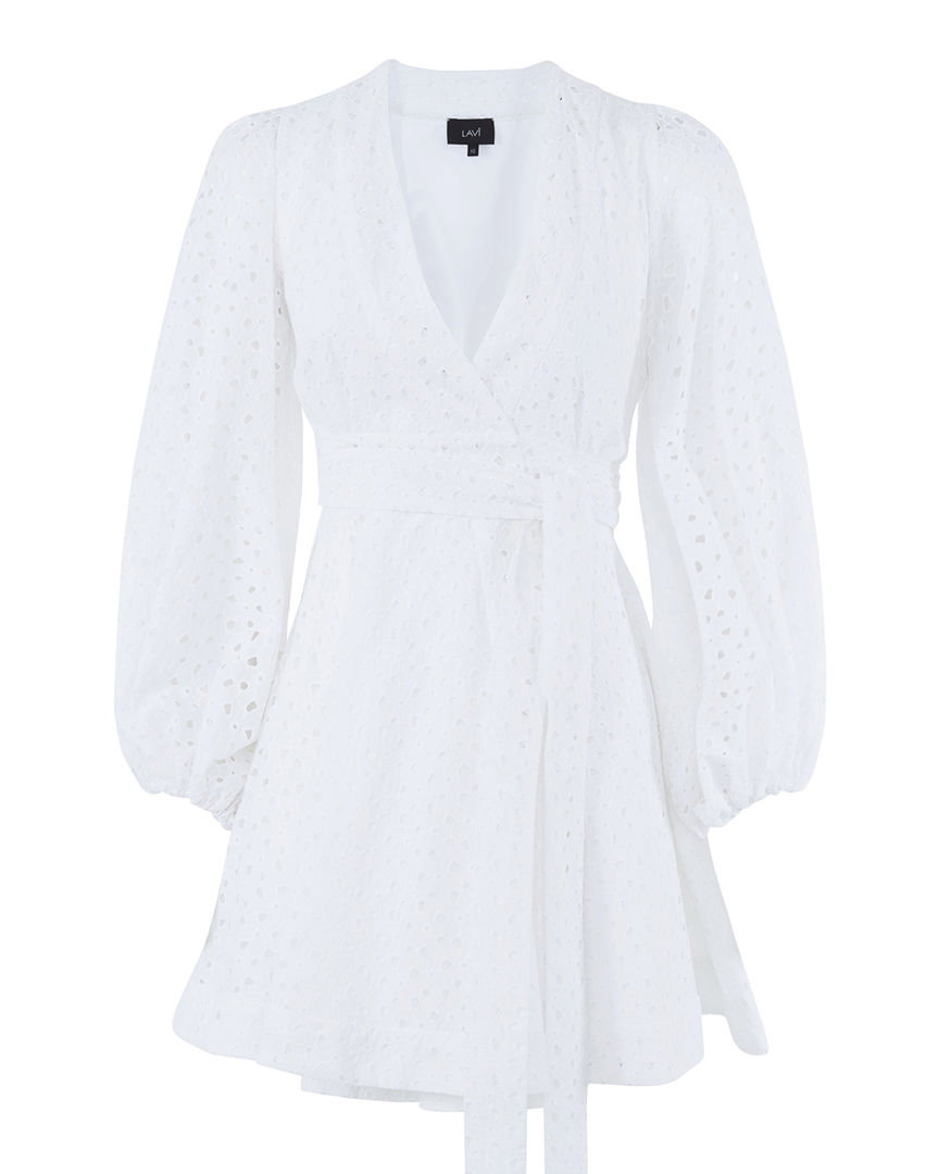 Мини платье LAVI BF3WD026/TESD098 белый xs