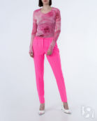 Сетчатый топ BLUMARINE 2C046A розовый+принт 44 2C046A фото 2