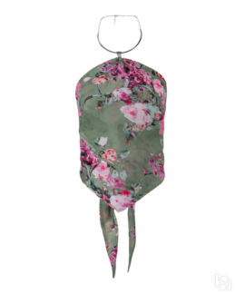 Принтованный топ BLUMARINE 2C058A зеленый+принт 44