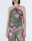 Принтованный топ BLUMARINE 2C058A зеленый+принт 44 2C058A фото 3