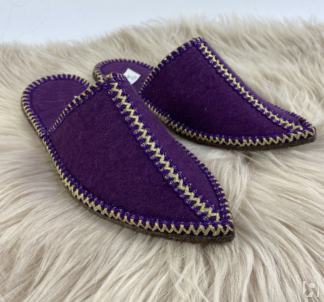 Тапочки фиолетовый войлок 85-018-15