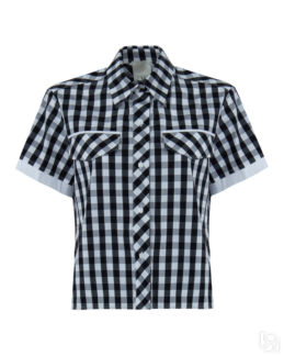 Рубашка MILVA-MI 4066 черный+белый s