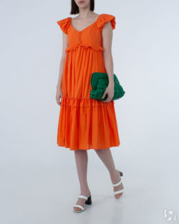 Платье MILVA-MI оранжевый