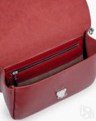 Женская сумка через плечо из натуральной кожи красная A001 ruby