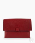 Женская сумка через плечо из натуральной кожи красная A005 ruby grain