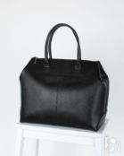 Женская сумка саквояж-трансформер черная A020 black grain