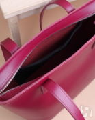 Женская сумка шоппер из натуральной кожи сангрия A019 sangria