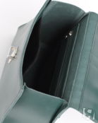 Женская сумка трапеция из натуральной кожи зеленая A023 emerald
