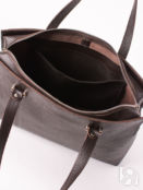 Женская сумка тоут из натуральной кожи коричневая A031 brown grain