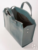 Женская сумка тоут из натуральной кожи изумрудная A018 emerald