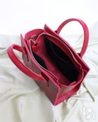Женская кожаная сумка тоут красная A027 ruby mini