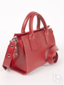 Женская кожаная сумка тоут красная A027 ruby mini