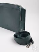 Женская кожаная сумка через плечо изумрудная A006 emerald