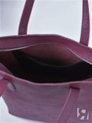 Женская кожаная сумка шоппер сангрия A019 sangria grain