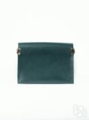 Женская сумка через плечо из натуральной кожи изумрудная A005 emerald