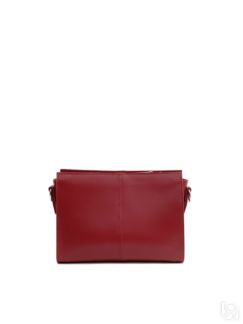 Женская кожаная сумка кросс-боди красная A025 ruby mini