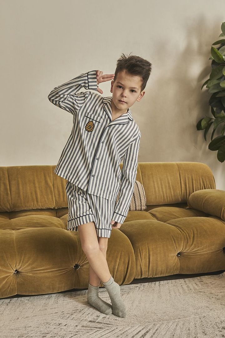 Пижама для мальчика с шортами из хлопка Laete 55374+55376