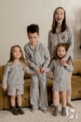 Пижама для девочки с шортами из хлопка Laete 55377+55373