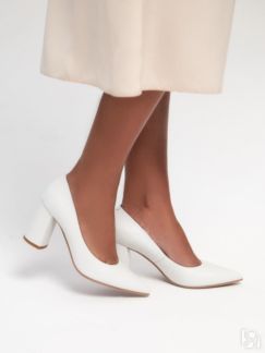 Туфли женские белые кожаные ARGO
