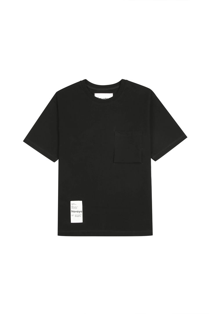 Базовая черная  футболка